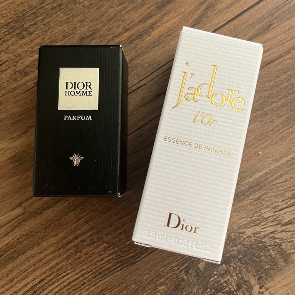 Dior Homme Parfum and J'adore L'Or Essence Set